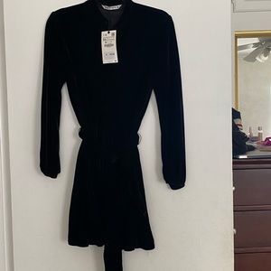Zara velvet dress